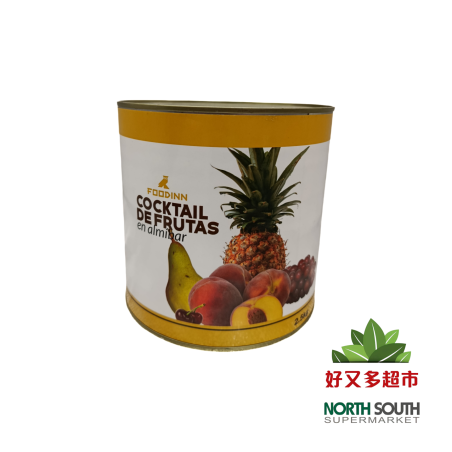 COCKTAIL 5 FRUTAS 水果什锦罐头 FOODINN 3KG 6LT/C