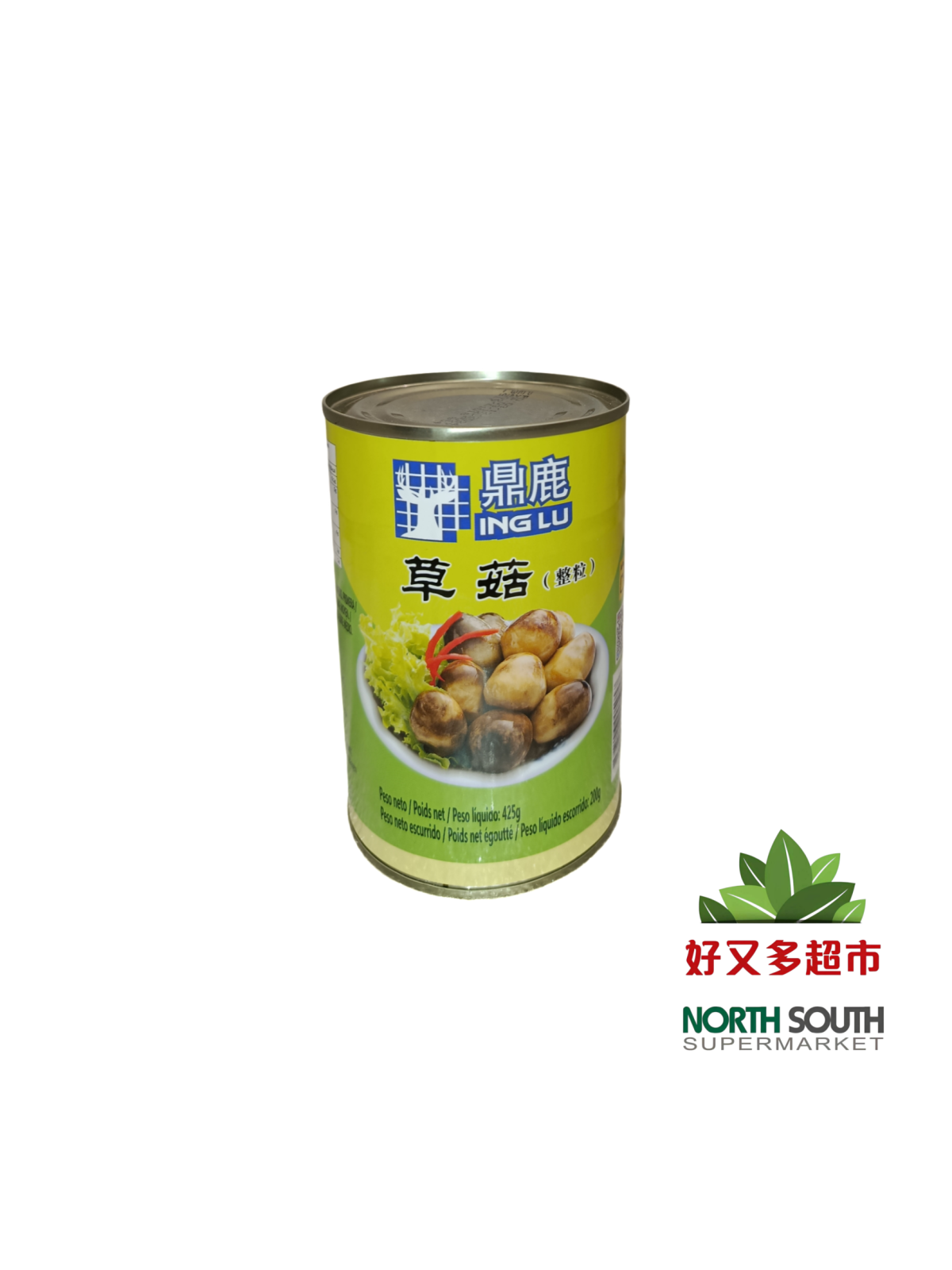 [L04-0001] （鼎鹿）草菇 (DINGLU) CHAMPIÑÓN EN CONSERVA 425G
