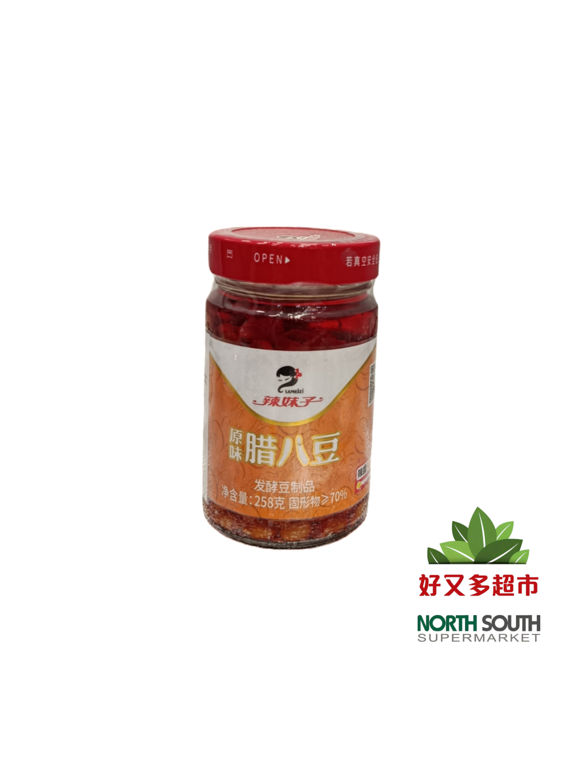 辣妹子腊八豆 258G*15/SOJA FERMENTADA CON CHILE