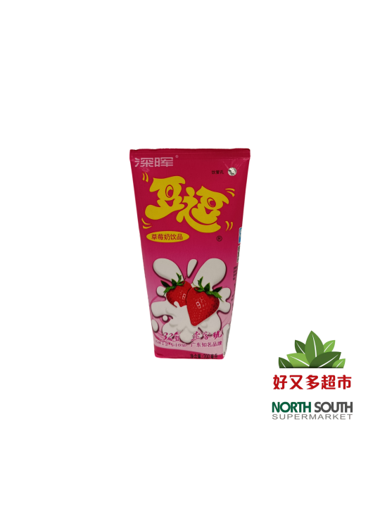 "S054深晖豆逗酸牛奶(草莓味)200ML*16
Yogur lácteo Doudou Shenhui (sabor fresa)