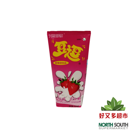 "S054深晖豆逗酸牛奶(草莓味)200ML*16
Yogur lácteo Doudou Shenhui (sabor fresa)
