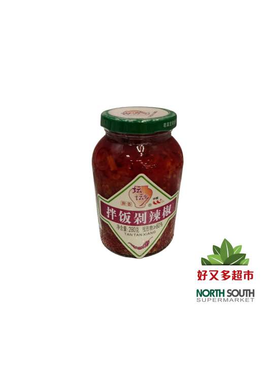 Salsa de chile TTX 12/280g 坛坛乡拌饭剁辣椒 12/280g
