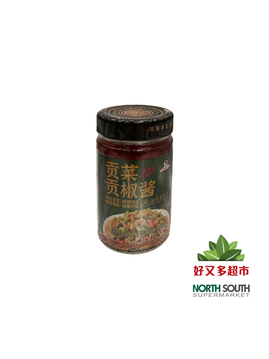 辣妹子贡菜贡椒酱 180G*12/SALSA DE CHILE Y GONG CHOI