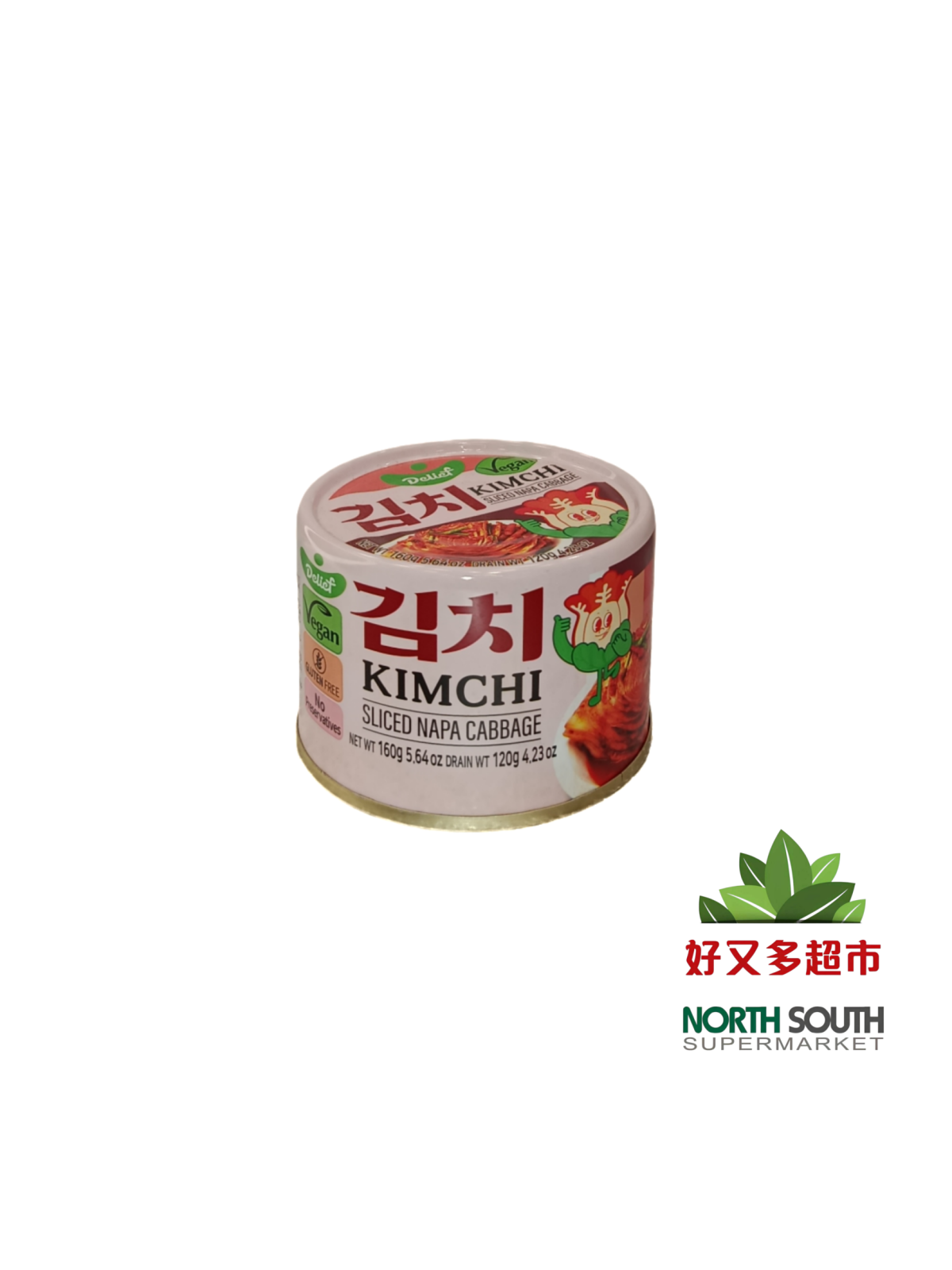 [X03-0106] （DELIEF）韩国泡菜(DELIEF) KIMCHI EN RODAJAS  160G 罐装 常温