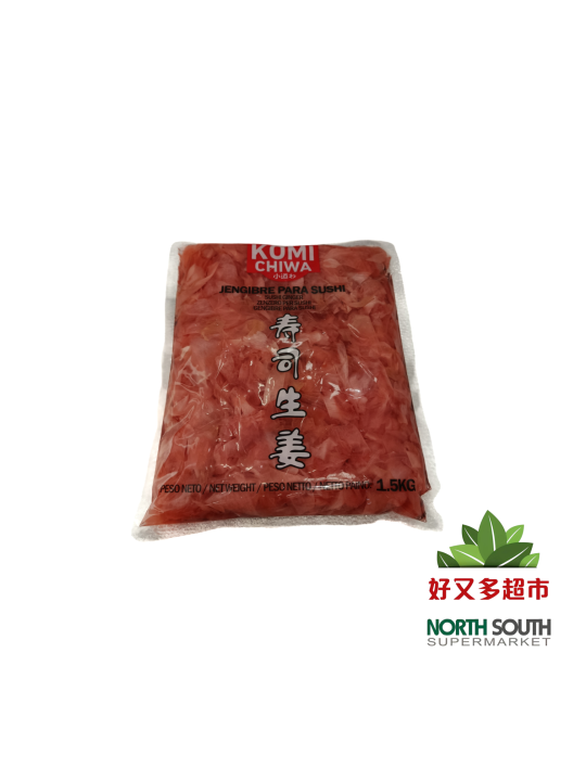 JENGIBRE ROSA 生姜片红色 KOMICHIWA 1.5KG 10BL/C