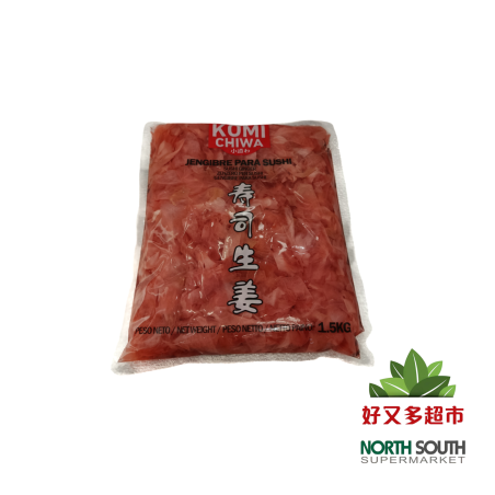 JENGIBRE ROSA 生姜片红色 KOMICHIWA 1.5KG 10BL/C