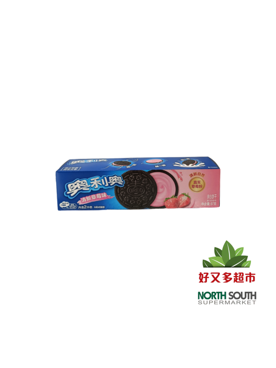 奥利奥清新草莓味夹心饼干 97G*24/GALLETAS CON RELLENO SABOR A FRESA