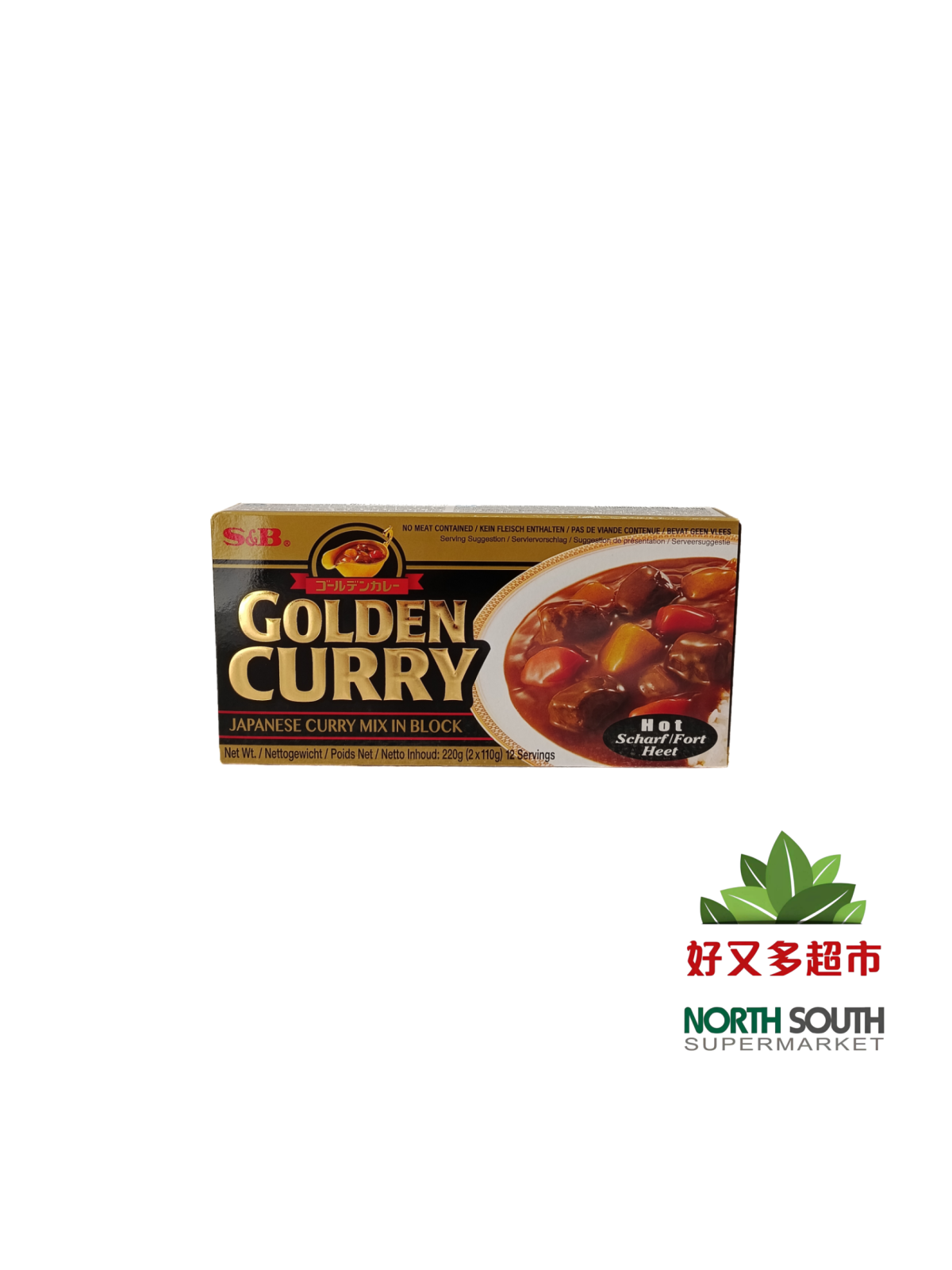 [C01-0258] （SB）日本金咖喱 HOT辣GOLDEN CURRY PICANTE 220G