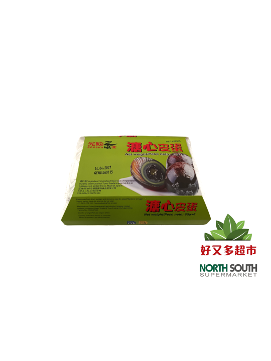 光阳塑盒溏心皮蛋(糖心6粒装) 65/70G*6*24/HUEVO EN CONSERVA