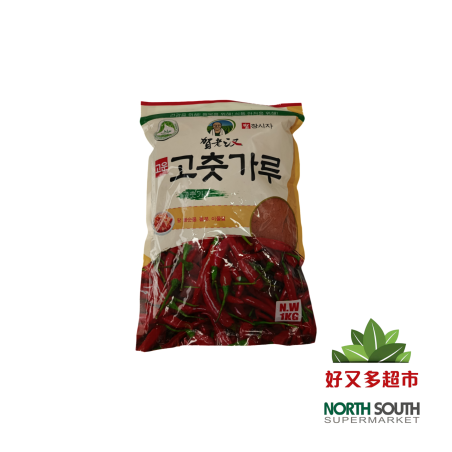 贺老汉韩式辣椒面(细) 1KG*10/CHILI MOLIDO AL ESTILO COREANO