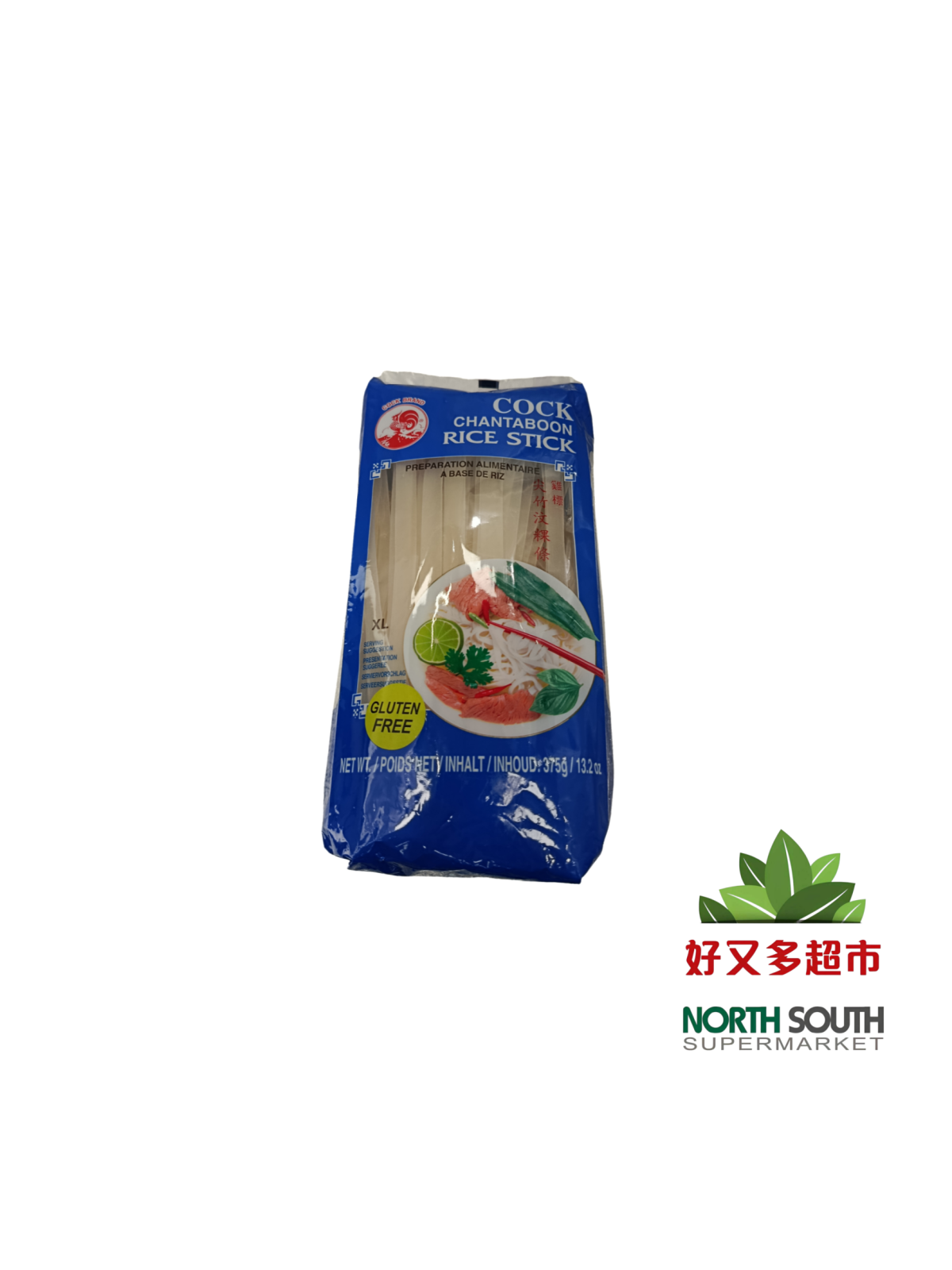 [5B0136] BARRITA DE ARROZ 10MM(XL) *COCK* 鸡标宽粿条 375g/30