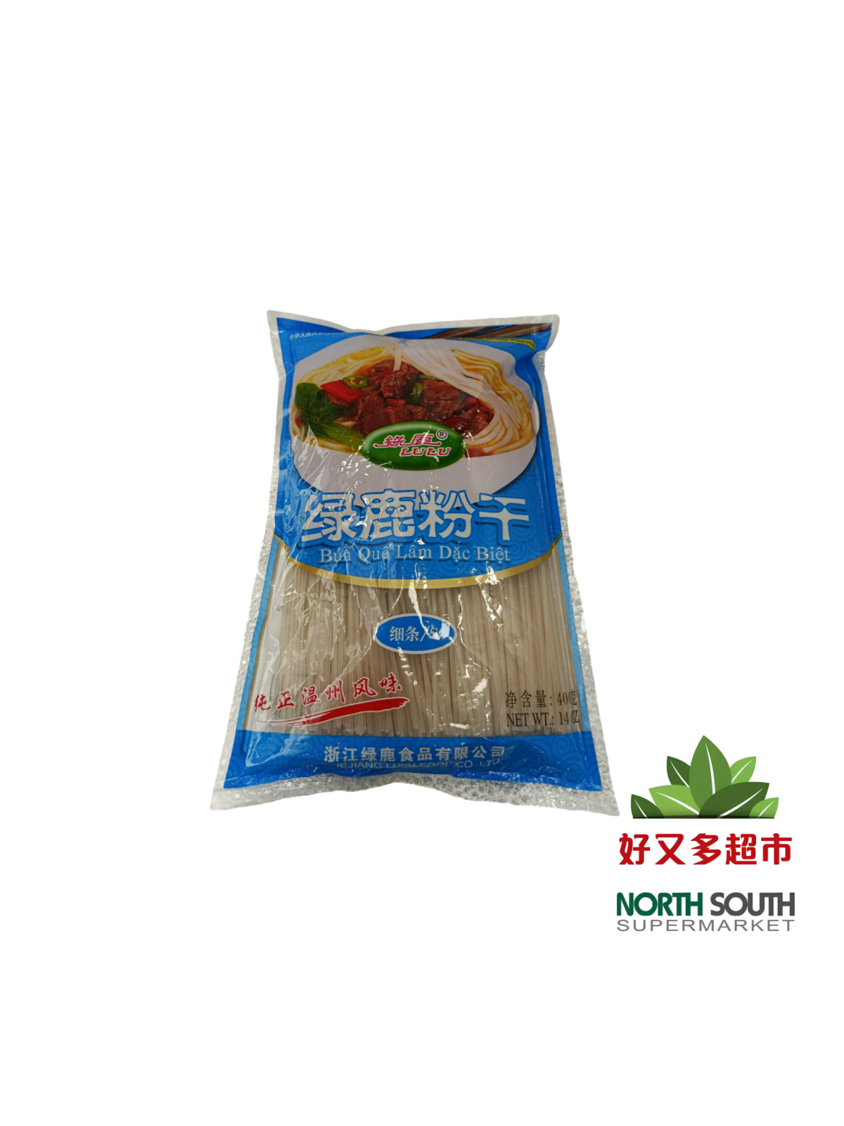 绿鹿粉干(细条) 400G*30/FIDEO DE ARROZ FINO