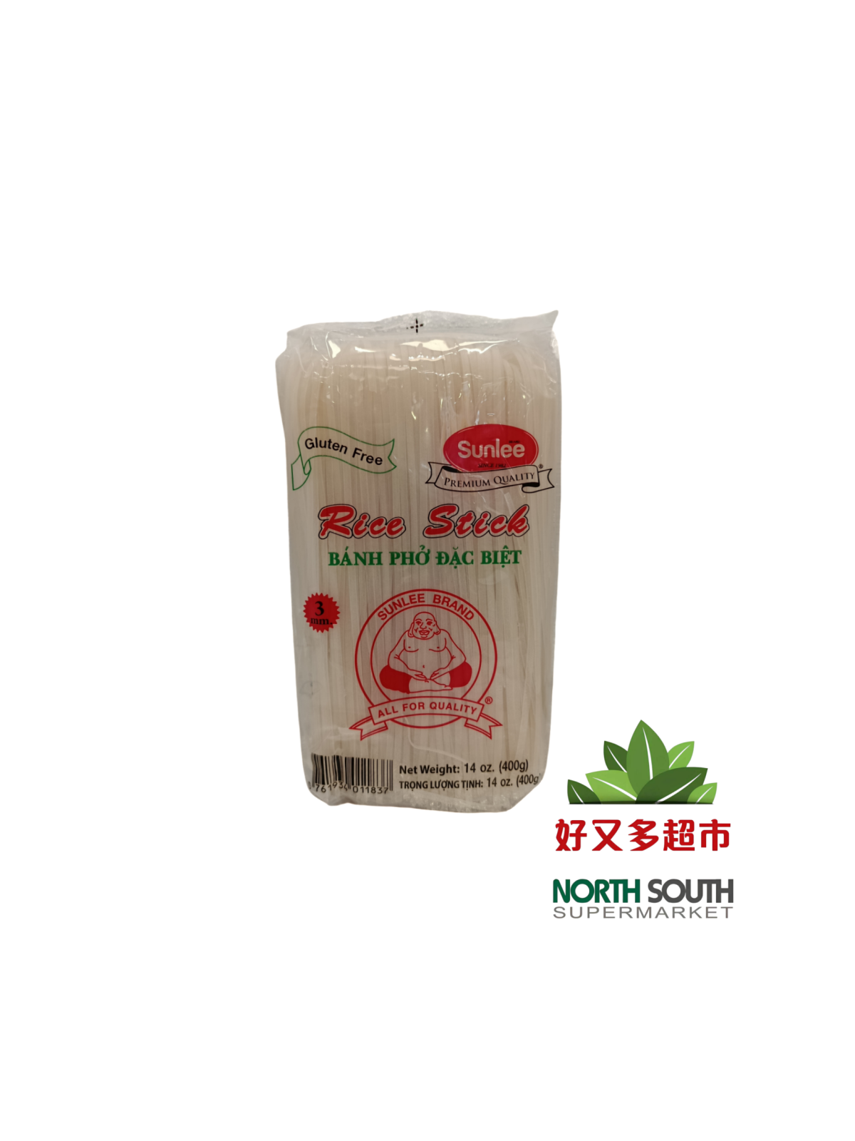 Fideo de arroz SUNLEE 3mm 30/400g SUNLEE果条3mm 30/400g
