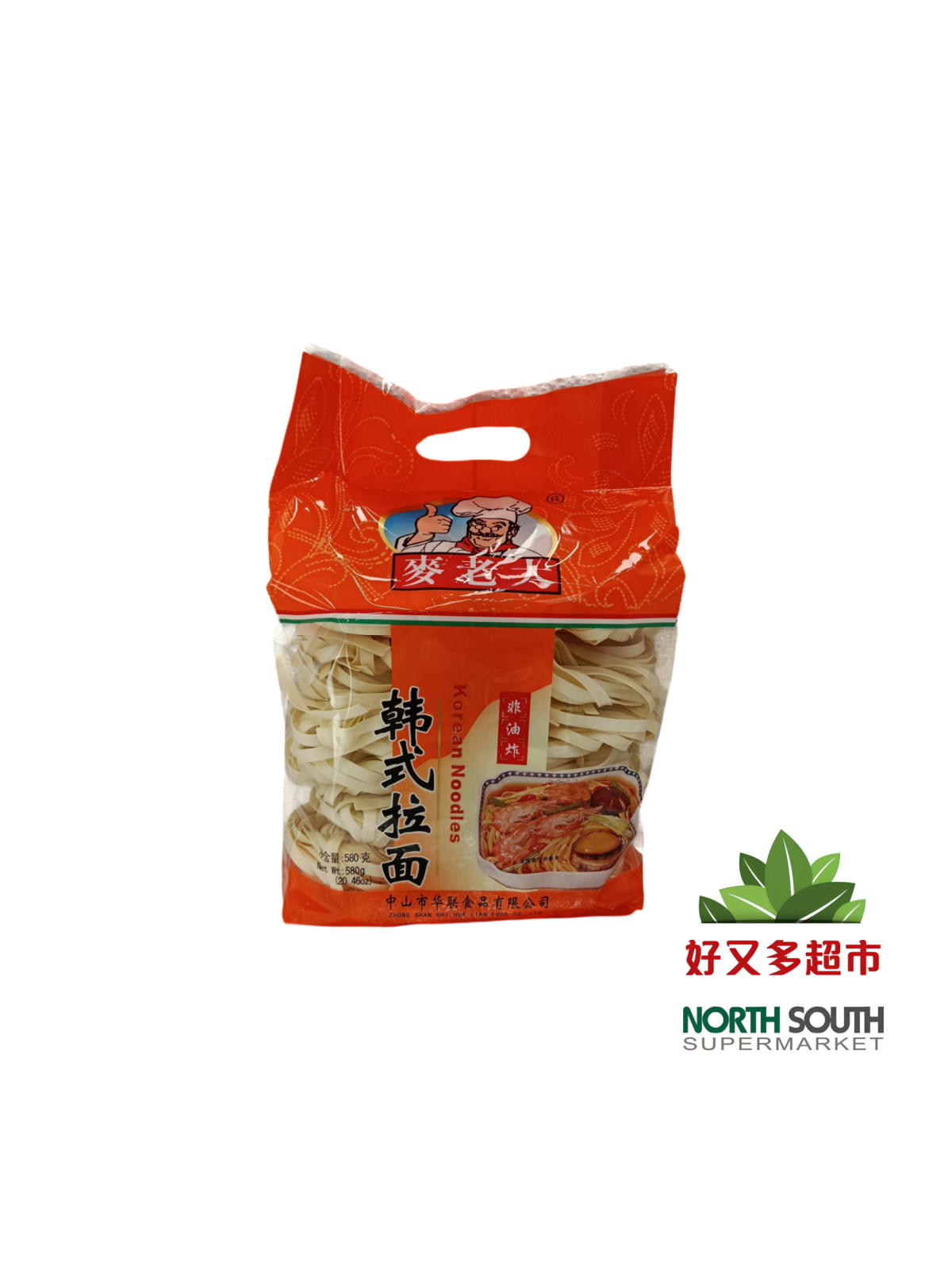 Tallarines de trigo MLD 12/580g 麦老大牌韩式拉面 12/580g