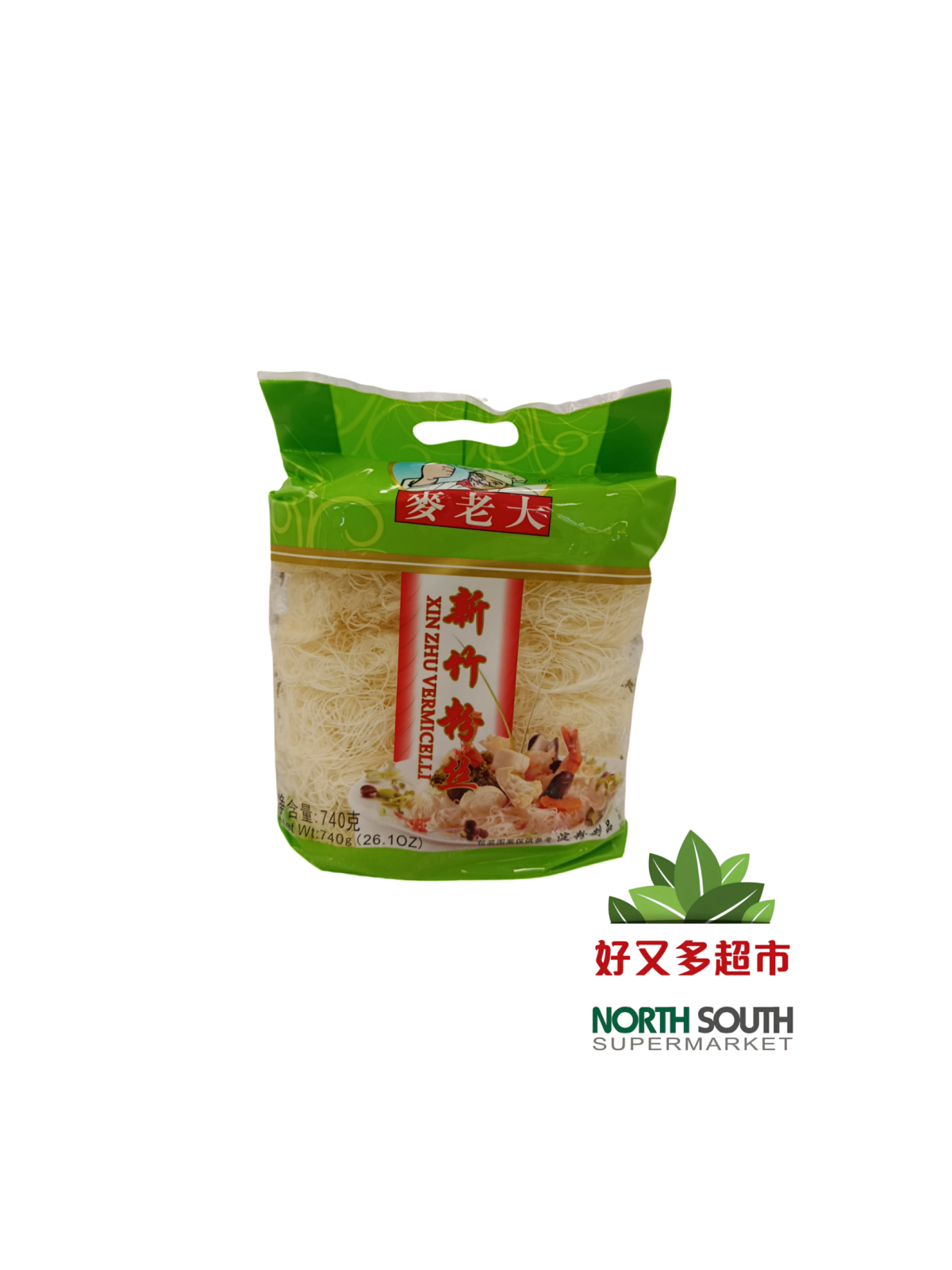 [P02-0018] （麦老大）新竹粉丝(MAI LAO DA) FIDEOS DE MAIZ 740G