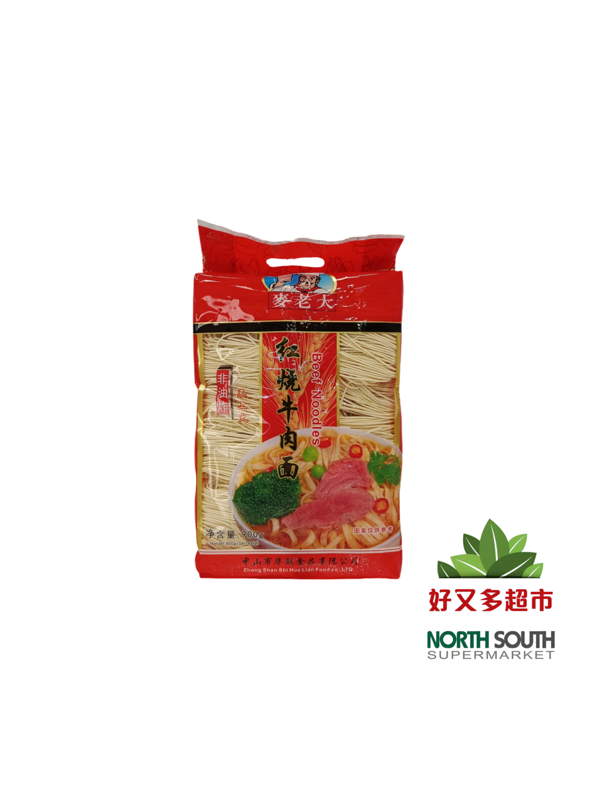 麦老大红烧牛肉面 900G*12/FIDEOS SABOR A TERNERA