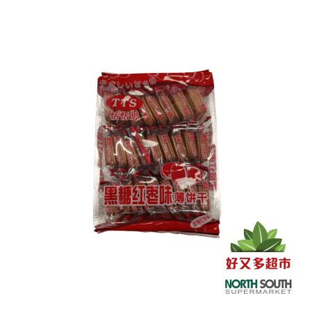 [S02-0539] （恬恬思）黑糖红枣味薄饼干 280G