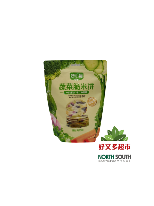 妙小食蔬菜脆米饼(清新黄瓜味) 100G*20/GALLETA DE ARROZ SABOR A PEPINO