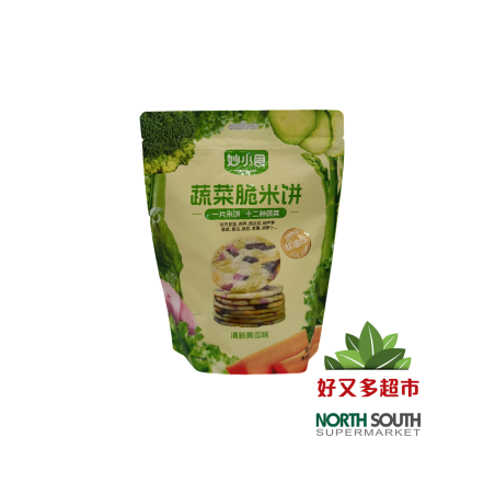 妙小食蔬菜脆米饼(清新黄瓜味) 100G*20/GALLETA DE ARROZ SABOR A PEPINO