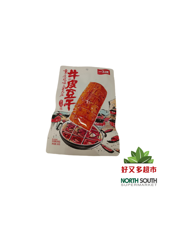 一生缘牛皮豆干(香辣味) 100G*20/APERITIVO DE SOJA SABOR PICANTE