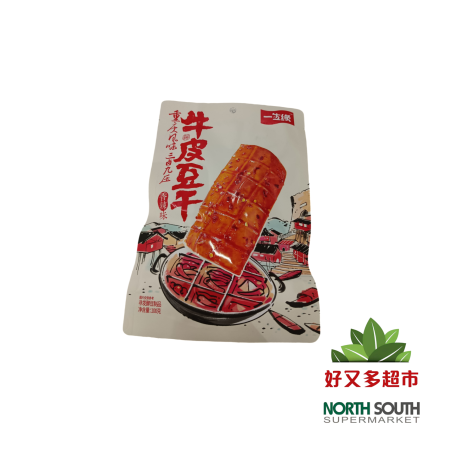 一生缘牛皮豆干(香辣味) 100G*20/APERITIVO DE SOJA SABOR PICANTE
