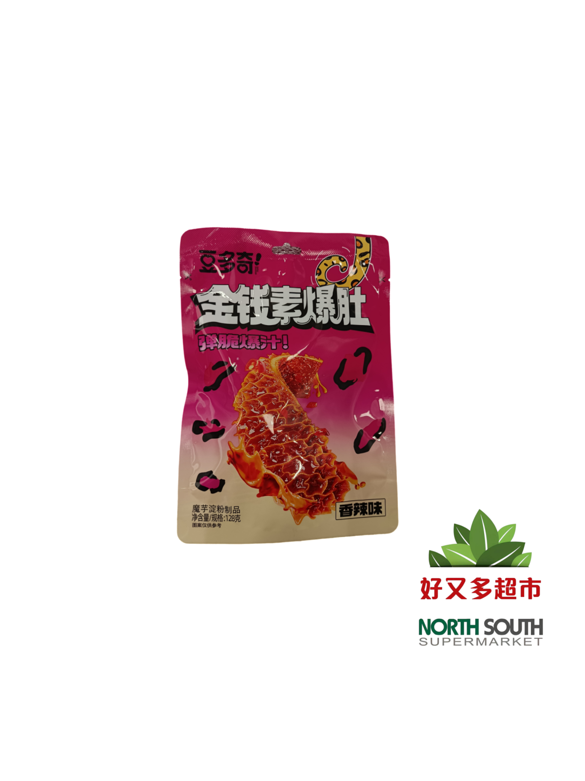 豆多奇金钱素爆肚(香辣味) 128G*30/APERITIVO DE KONJAC SABOR PICANTE
