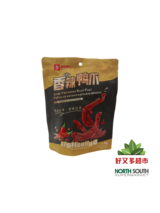 良品铺子鸭爪(香辣味) 80G*24/PATA DE PATO MARINADO SABOR PICANTE
