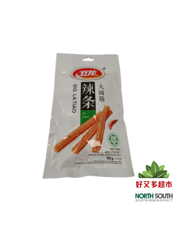 卫龙大面筋106G*10*6/APERITOVO A BASE DE TRIGO SABOR A PICANTE