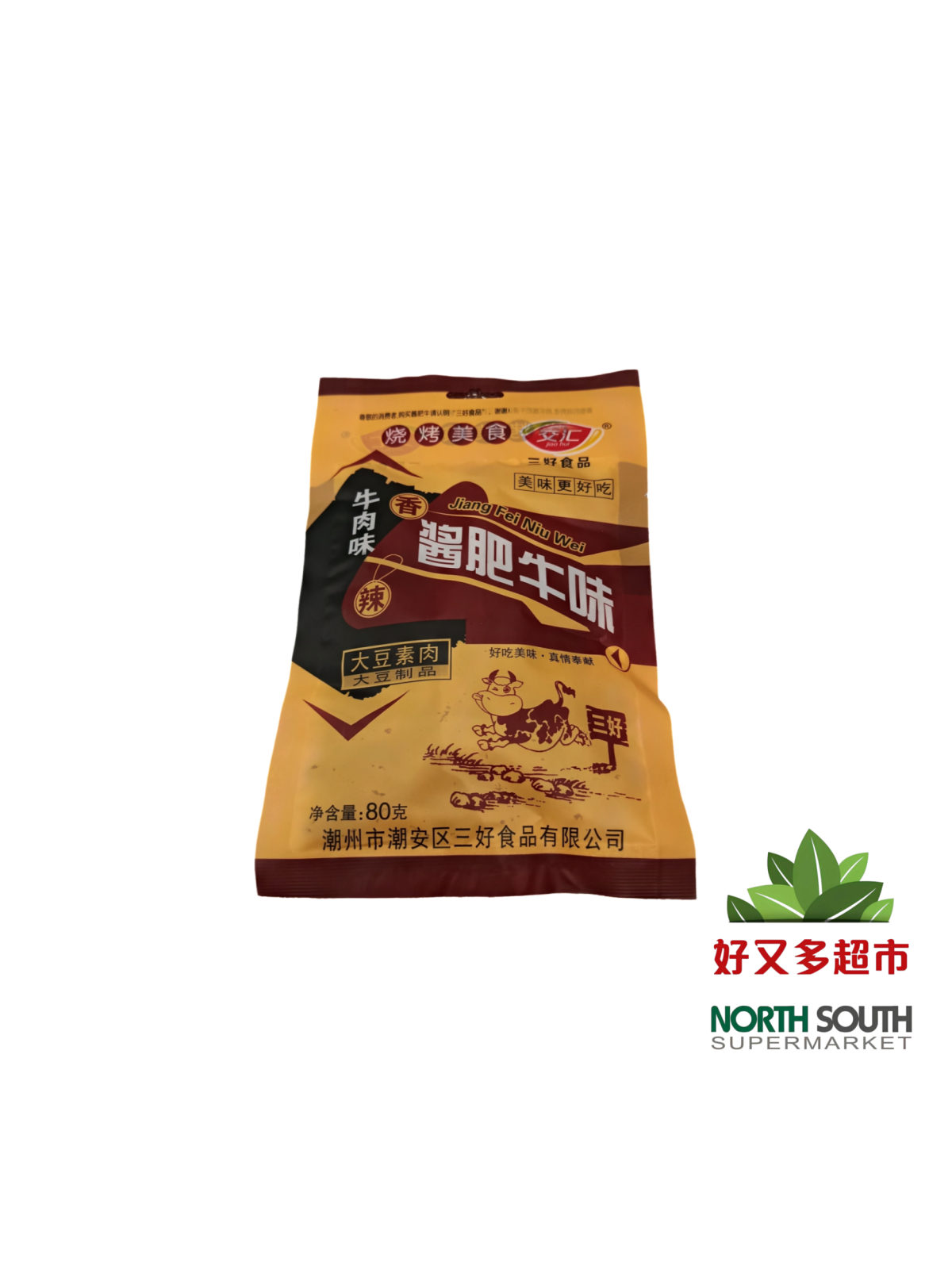 交汇(三好)酱肥牛牛肉味 80G*10*12/APERITIVO A BASE DE SOJA
