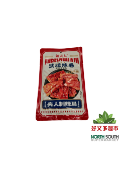 Aperitivo de soja picante LFR 60/78g 辣条-辣夫人武魂辣卷 60/78g