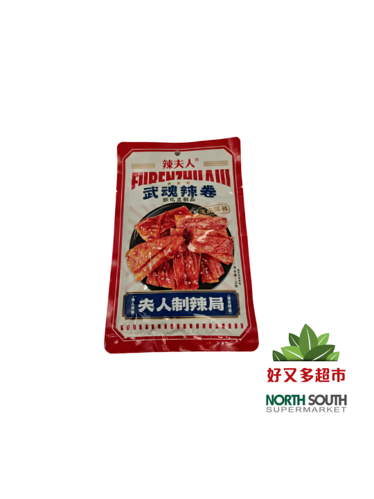 Aperitivo de soja picante LFR 60/78g 辣条-辣夫人武魂辣卷 60/78g