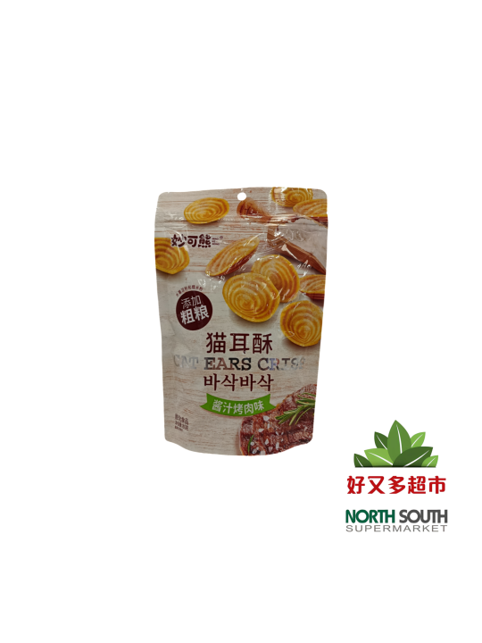 APERITIVO DE TRIGO SABOR BBQ 50/80G 妙可熊猫耳酥（烤肉味）50/80G
