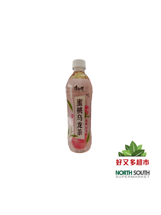 康师傅白桃乌龙茶(果味茶饮品) 500ML*15/BEBIDA DE TÉ OOLONG SABOR A MELOCOTÓN CON AZÚCAR Y EDULCORANTE