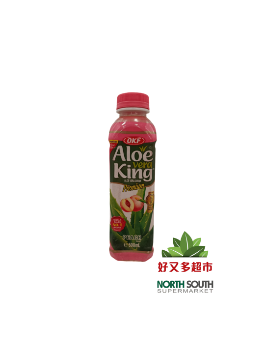 #韩国OKF芦荟饮料(301242) 500ML*20/BEBIDAS ALOE SABOR A MELOCOTON DE COREA OKF
