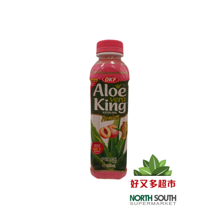 #韩国OKF芦荟饮料(301242) 500ML*20/BEBIDAS ALOE SABOR A MELOCOTON DE COREA OKF