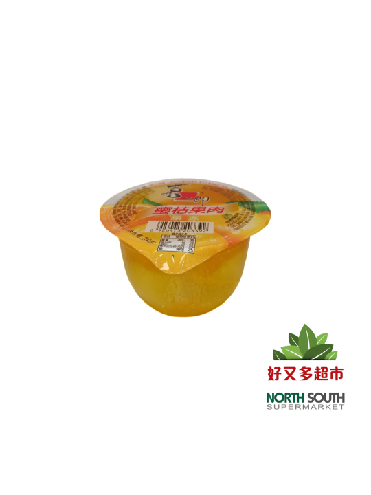 喜之郎果肉单杯-蜜桔 200G*24/GELATINA SABOR A MANDARINA