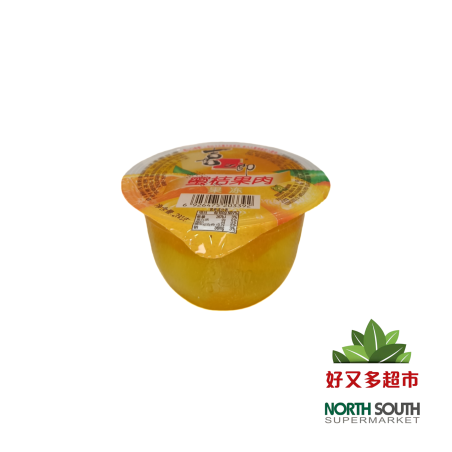 喜之郎果肉单杯-蜜桔 200G*24/GELATINA SABOR A MANDARINA