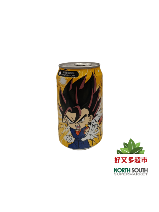 Refresco de soda manzanaDRAGONBALL 330ml Dragonball动漫七龙珠气泡水苹果味 24/330ml