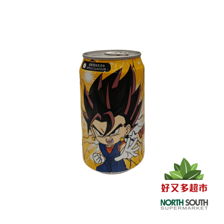 Refresco de soda manzanaDRAGONBALL 330ml Dragonball动漫七龙珠气泡水苹果味 24/330ml