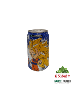 Refresco de soda uva blanco DRAGONBALL Dragonball动漫七龙珠超3气泡水白葡萄味 24/330m