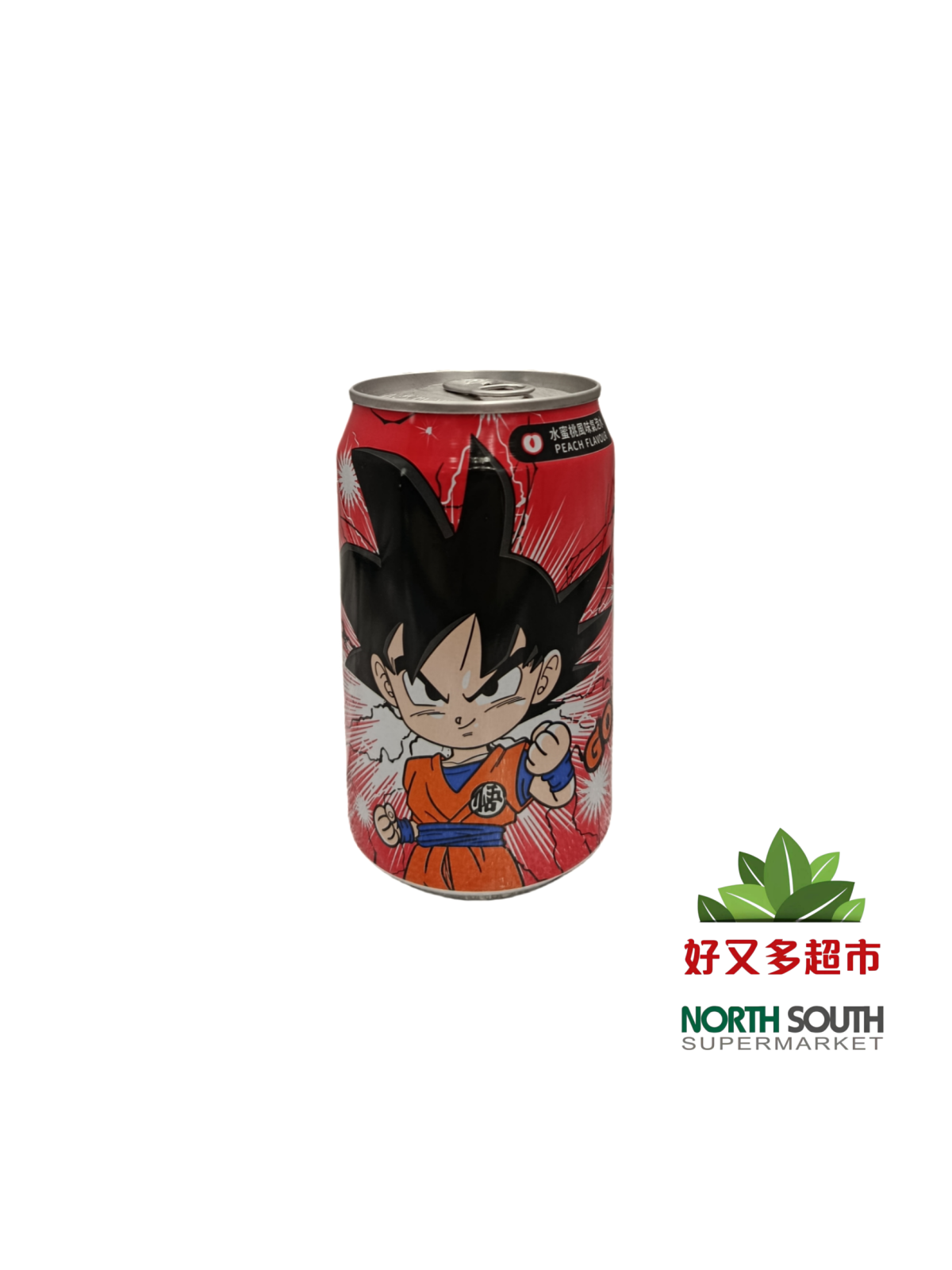 Refresco de soda melocoton DRAGONBALL Dragonball动漫七龙珠气泡水水蜜桃味 24/330ml