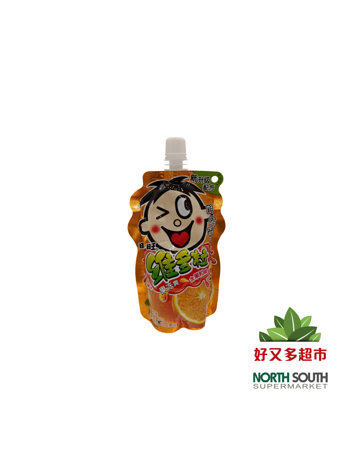 [S04-0274] （旺旺）维多粒果冻爽 粒粒橙味 (WANTWANT) BEBIDA REFRESCANTE CON PULPA Y SABOR A NARANJA 150G