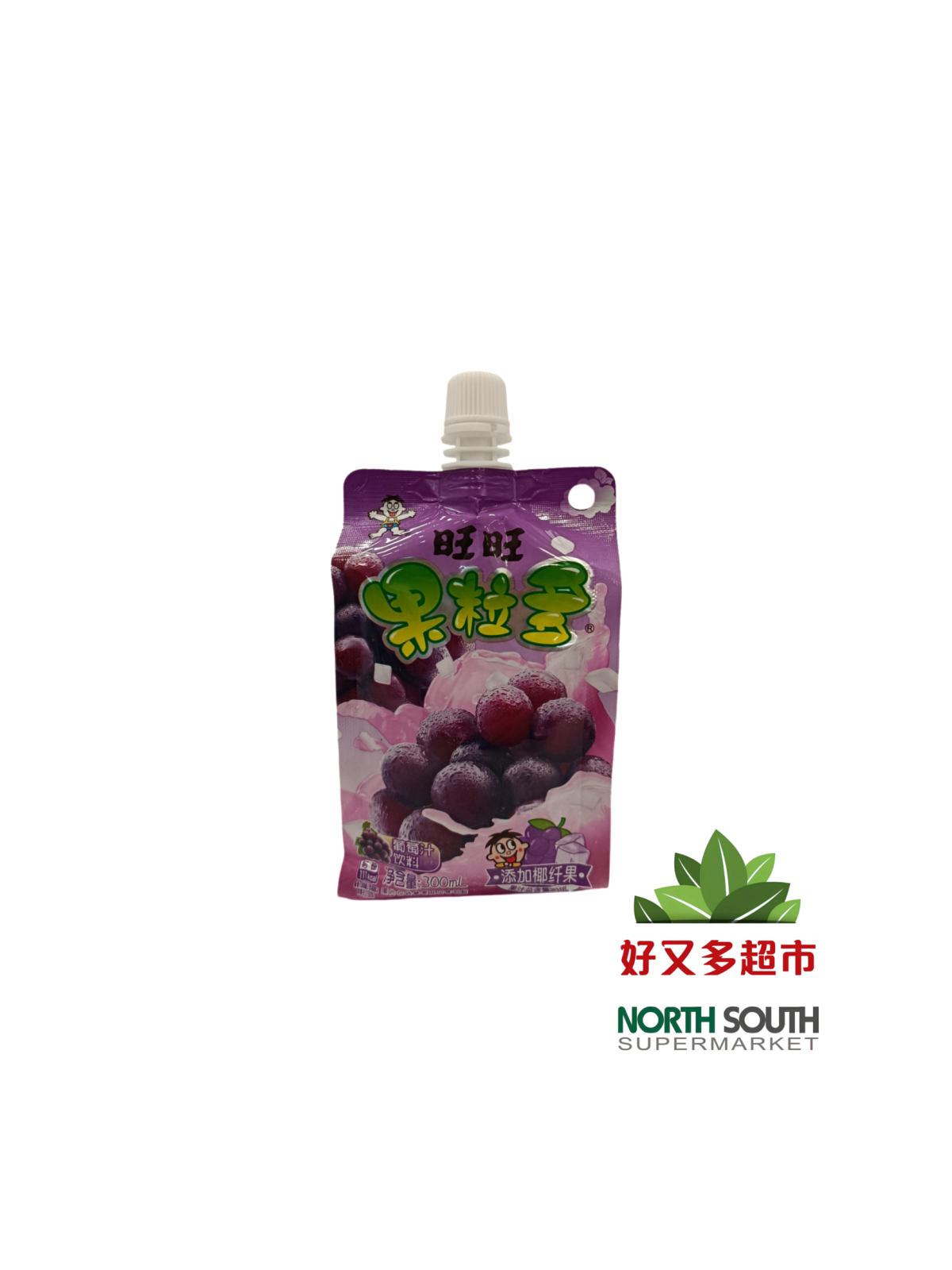 [B03-0128] （旺旺）果粒多 葡萄味(WANTWANT) BEBIDA DE UVA  300ML
