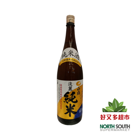 Sake HAKUTSURU 6/1.8L 13-14％Vol 日本白鹤精选淡丽纯米清酒 6/1.8L 13-14％Vol