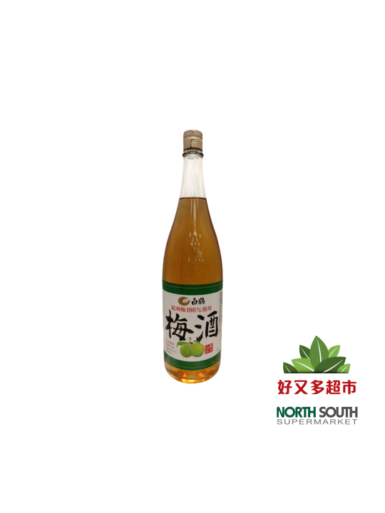 Vino de ciruela HAKUTSURU 6/1.8L 13-14％V 日本白鹤梅酒 6/1.8L 13-14％Vol