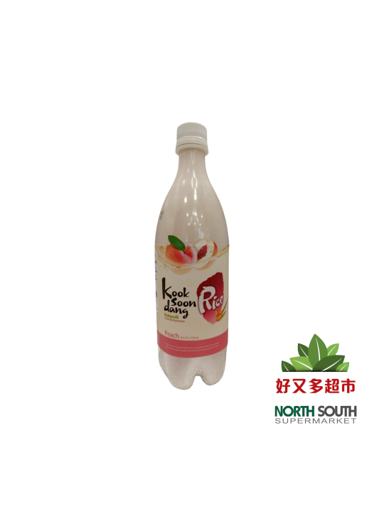 VINO ARROZ MAKGEOLLI MELOCOTON 3%ksd 韩国精酿米酒蜜桃味750ml/20