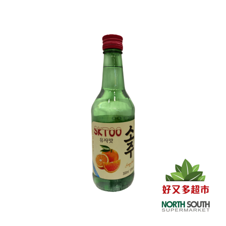 韩国烧酒红柚味SKTOO-360ml/20 SOJU COREANO SKTOO SABOR POMELO 360ml/20