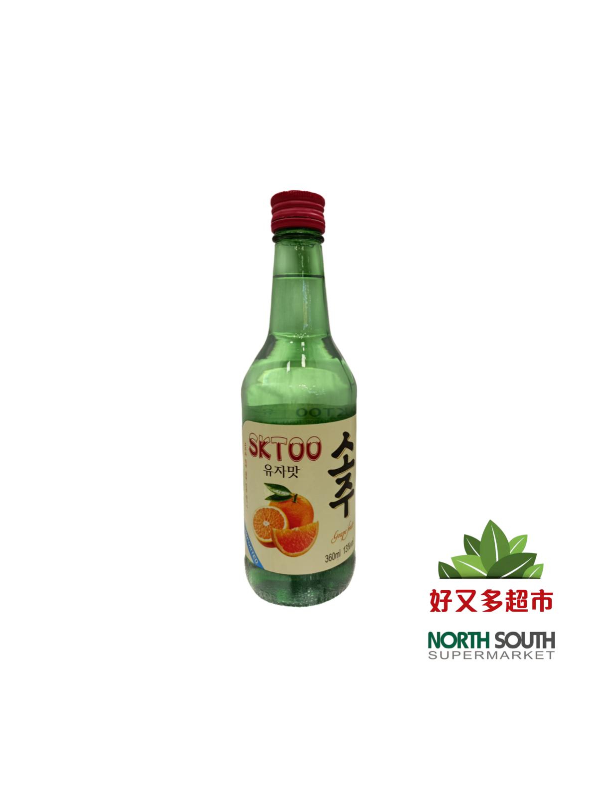 韩国烧酒红柚味SKTOO-360ml/20 SOJU COREANO SKTOO SABOR POMELO 360ml/20