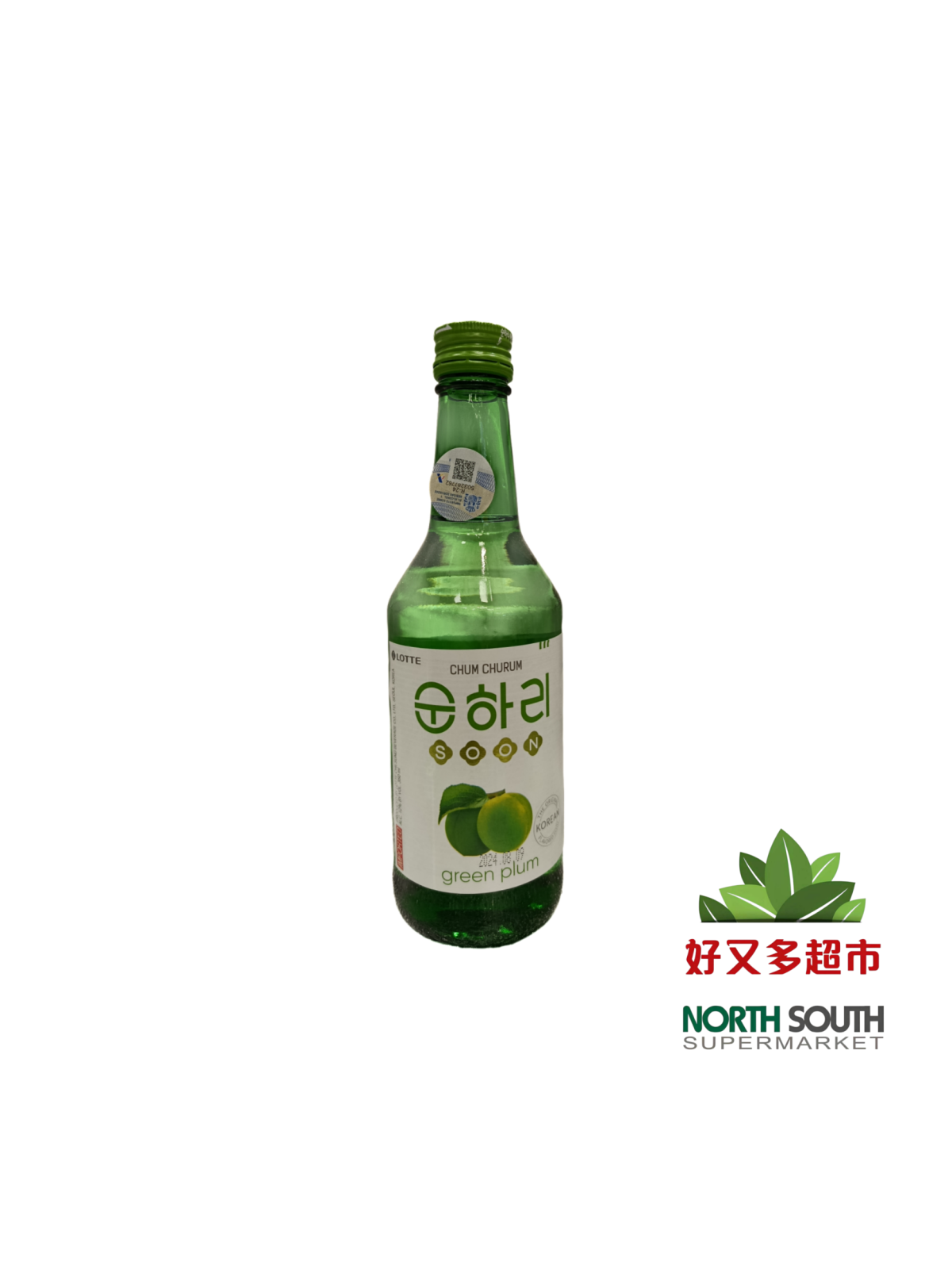 SOJU CIRUELA VERDE LOTTE 20/350ML 12％VOL 韩国乐天烧酒(绿梅味) 20/350ML 12％VOL
