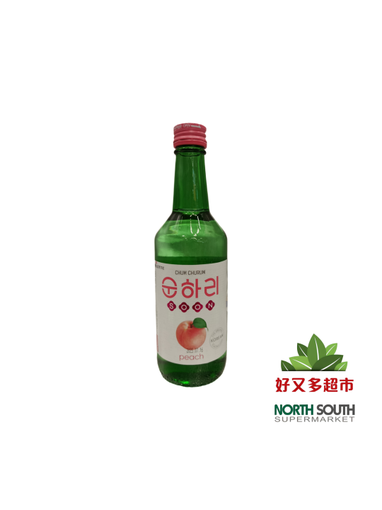 CHUM CHURUM韩国乐天果味烧酒(初饮初乐蜜桃味12度) 350ML*20/SOJU SABOR A MELOCOTON DE LOTTE DE COREANO